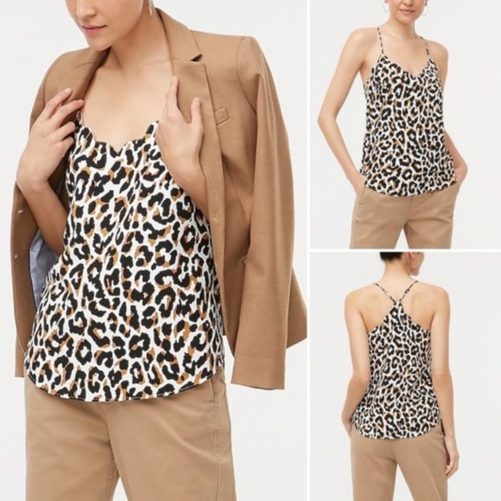 J.Crew leopard  Print tank Top sz. 6